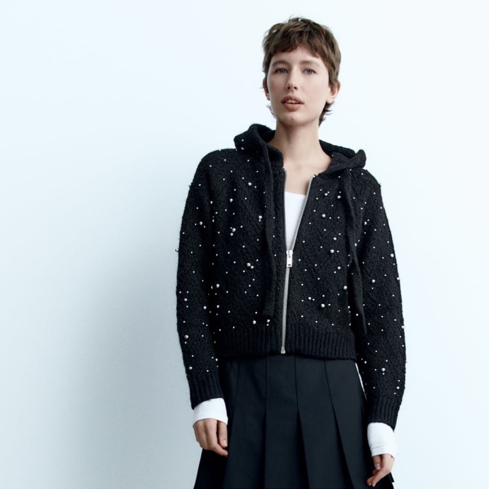 Zara Rhinestone Hoodie